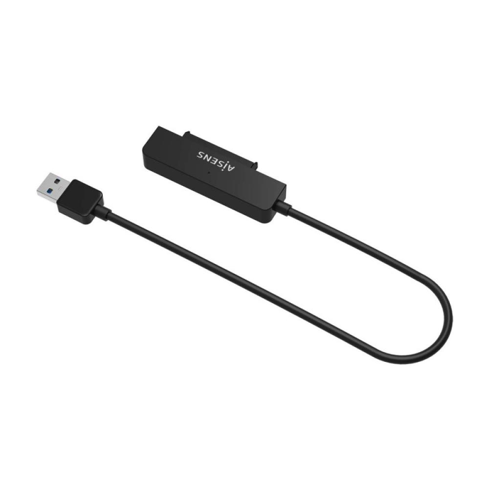 AISENS - Adaptador SATA a USB-A USB3.0/USB3.1 Gen1 para Discos Duros 2.5?, Negro