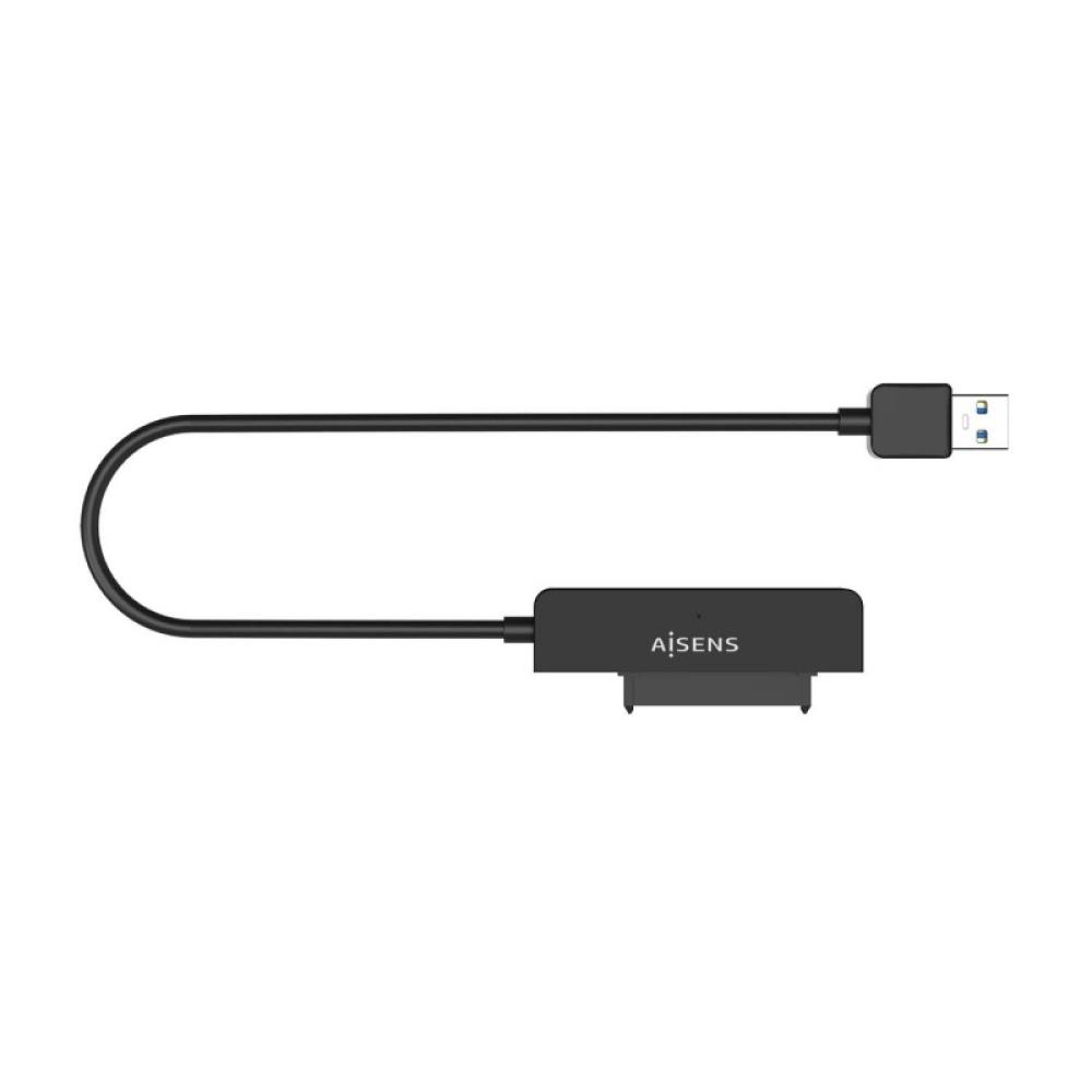 AISENS - Adaptador SATA a USB-A USB3.0/USB3.1 Gen1 para Discos Duros 2.5?, Negro