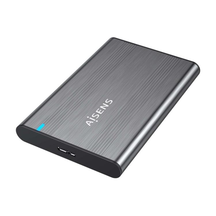 AISENS - Caja Externa 2,5? 9.5mm SATA a USB 3.0/USB3.1 Gen1, Gris