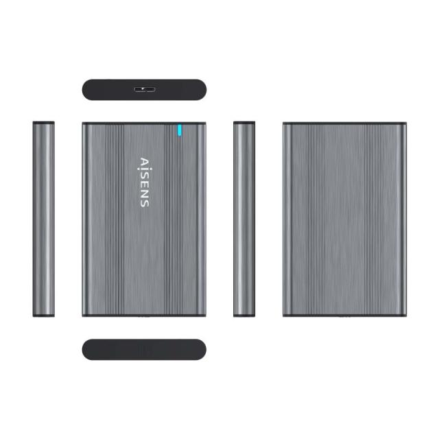 AISENS - Caja Externa 2,5? 9.5mm SATA a USB 3.0/USB3.1 Gen1, Gris