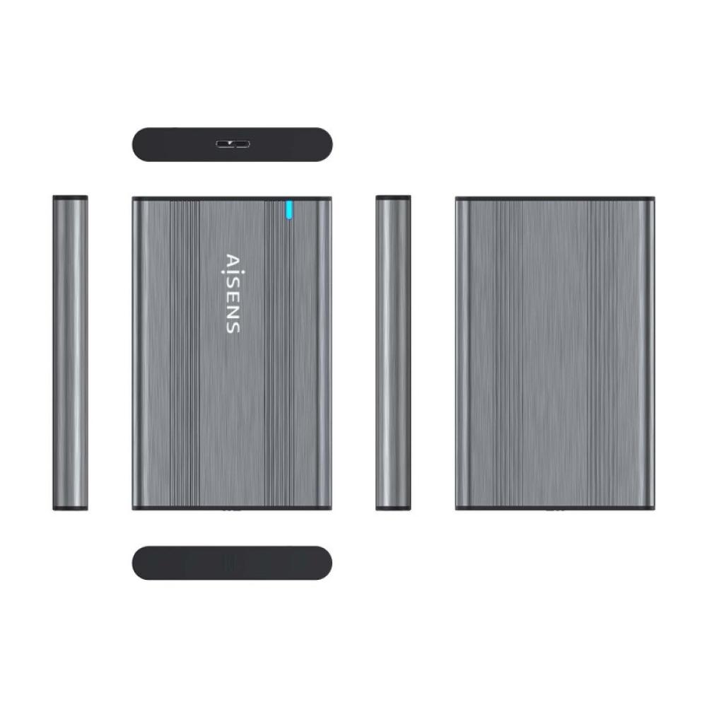 AISENS - Caja Externa 2,5? 9.5mm SATA a USB 3.0/USB3.1 Gen1, Gris