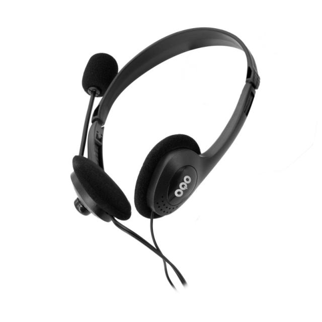 OQO - OQO-AU001-U auricular y casco Auriculares Alámbrico Diadema Oficina/Centro de llamadas Negro