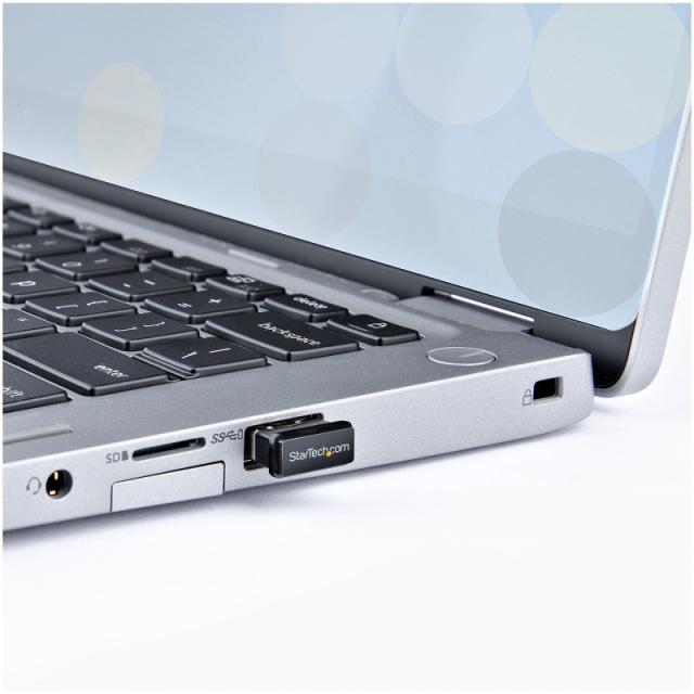 StarTech.com - Adaptador USB a Bluetooth 5.0, Dongle Conversor para Ordenador/Portátil/Teclado/Ratón, Convertidor BT 5.0 para Au