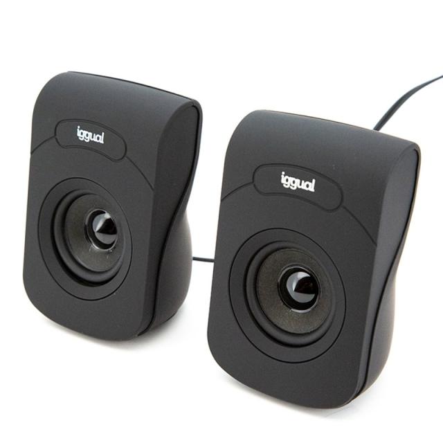 iggual - Altavoces 2.0 6W mini-jack + USB
