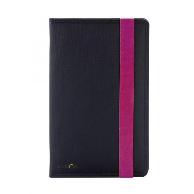 Ziron - LY015 funda para tablet 20,3 cm (8") Folio Negro, Púrpura