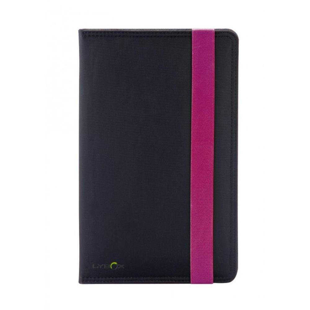 Ziron - LY015 funda para tablet 20,3 cm (8") Folio Negro, Púrpura