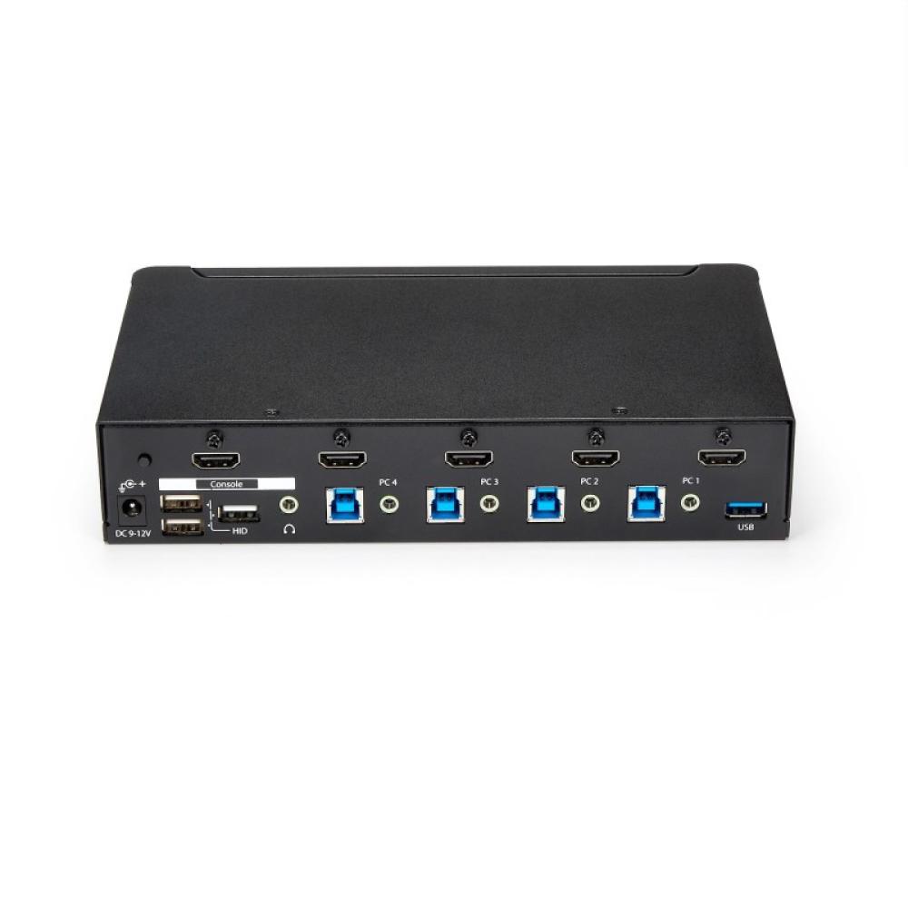 StarTech.com - Switch Conmutador KVM de 4 Puertos HDMI 1080p con USB 3.0