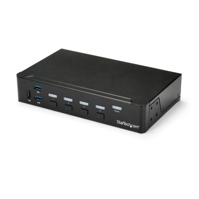 StarTech.com - Switch Conmutador KVM de 4 Puertos HDMI 1080p con USB 3.0