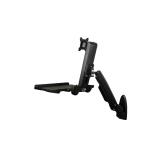 StarTech.com - Estación de Trabajo de Pie y Sentado para Montaje en Pared - Para Un Monitor de hasta 24 Pulgadas - Escritorio Er