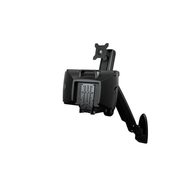 StarTech.com - Estación de Trabajo de Pie y Sentado para Montaje en Pared - Para Un Monitor de hasta 24 Pulgadas - Escritorio Er