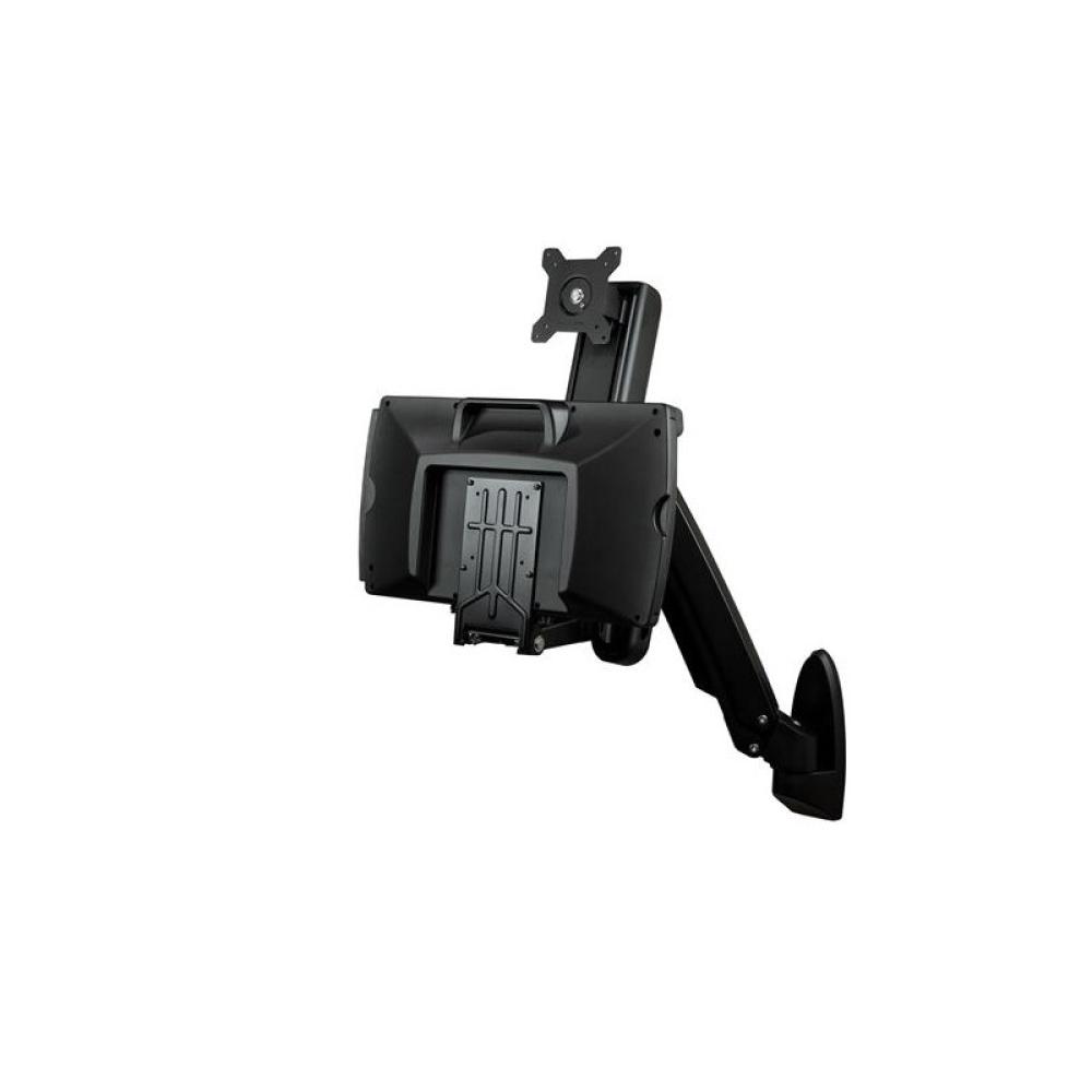 StarTech.com - Estación de Trabajo de Pie y Sentado para Montaje en Pared - Para Un Monitor de hasta 24 Pulgadas - Escritorio Er