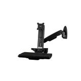 StarTech.com - Estación de Trabajo de Pie y Sentado para Montaje en Pared - Para Un Monitor de hasta 24 Pulgadas - Escritorio Er