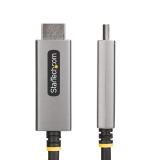 StarTech.com - Cable Adaptador de 2m DisplayPort a HDMI - 8K 60Hz - 4K 144Hz - HDR10 - Conversor de Vídeo Activo DP 1.4 a HDMI 2