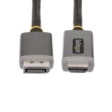 StarTech.com - Cable Adaptador de 2m DisplayPort a HDMI - 8K 60Hz - 4K 144Hz - HDR10 - Conversor de Vídeo Activo DP 1.4 a HDMI 2