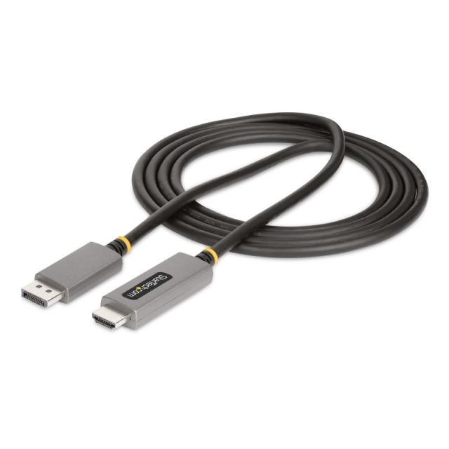 StarTech.com - Cable Adaptador de 2m DisplayPort a HDMI - 8K 60Hz - 4K 144Hz - HDR10 - Conversor de Vídeo Activo DP 1.4 a HDMI 2