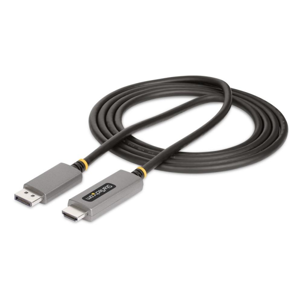 StarTech.com - Cable Adaptador de 2m DisplayPort a HDMI - 8K 60Hz - 4K 144Hz - HDR10 - Conversor de Vídeo Activo DP 1.4 a HDMI 2