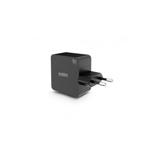 Urban Factory - GPS65UF adaptador e inversor de corriente Interior 65 W Negro
