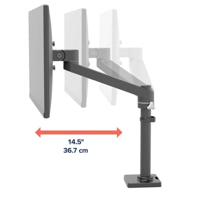 Ergotron - NX Series NX MONITOR ARM BLACK 86,4 cm (34") Negro Escritorio