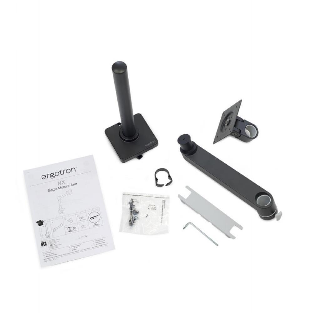 Ergotron - NX Series NX MONITOR ARM BLACK 86,4 cm (34") Negro Escritorio