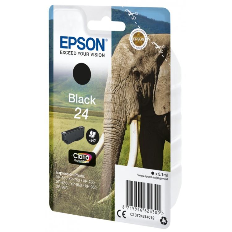 Epson - Elephant Cartucho 24 negro