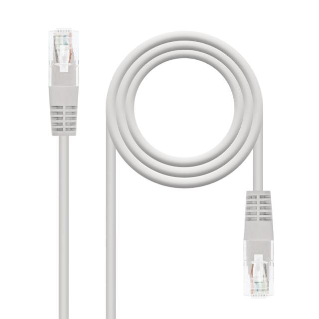 Nanocable - Cable de Red Latiguillo RJ45 CAT.6 UTP AWG24, Gris, 30 m