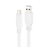 Nanocable - Cable USB 3.1, Gen2 10 Gbps 3A, tipo USB-C/M-A/M, Blanco, 2 m