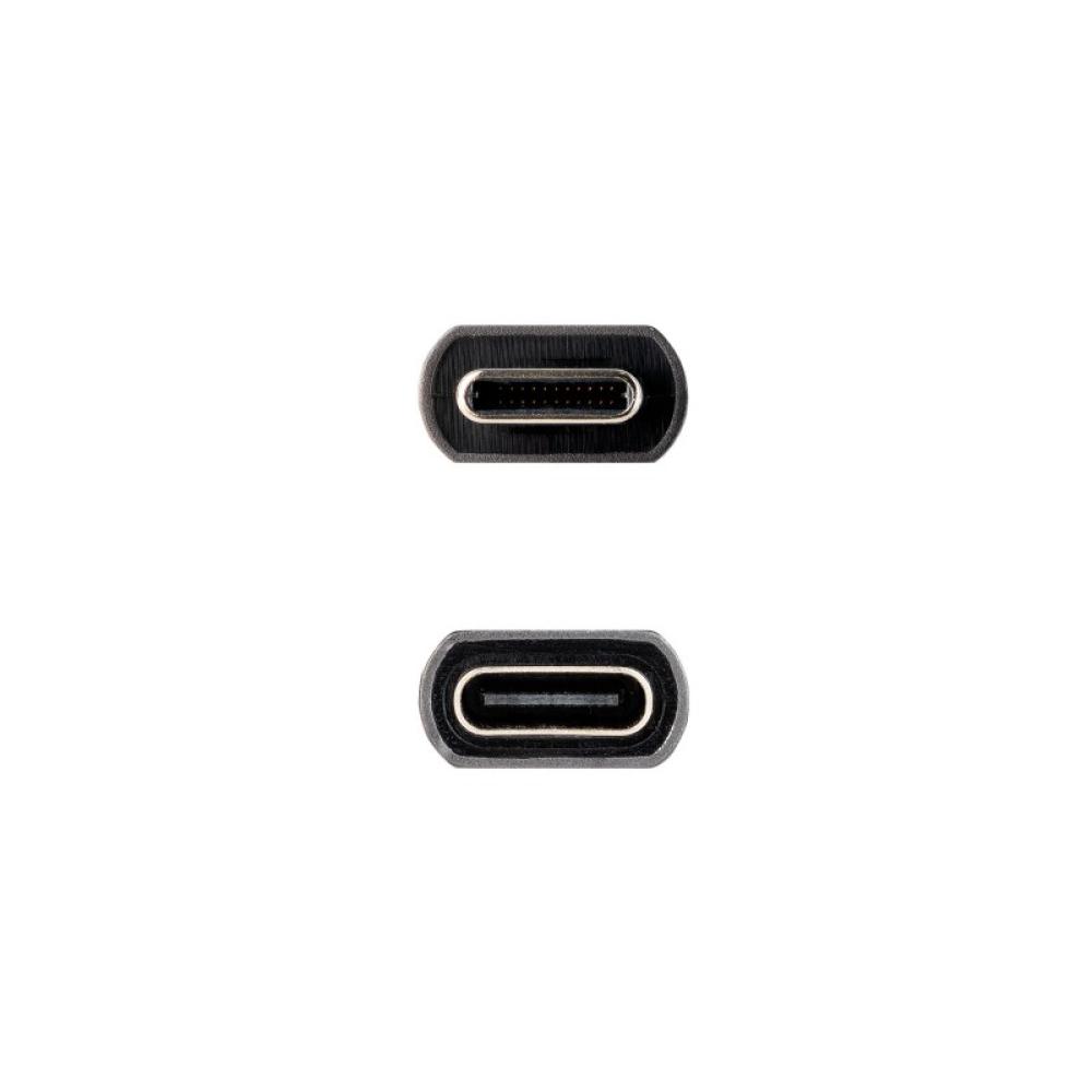 Nanocable - Cable Prolongador USB-C 3.2 Gen2x2 20Gbps 3A, 4K/60Hz, USB-C/M-USB-C/H, Negro, 1 m