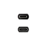 Nanocable - Cable Prolongador USB-C 3.2 Gen2x2 20Gbps 3A, 4K/60Hz, USB-C/M-USB-C/H, Negro, 1 m