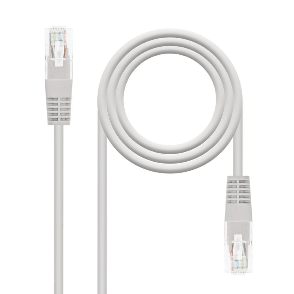 Nanocable - Cable de Red Latiguillo RJ45 CAT.6 UTP AWG24, Gris, 25 m