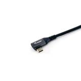 Equip - 128891 Cable USB 2.0 C a C en ángulo de 90°, M/M, 1,0 m, PD 100 W, negro
