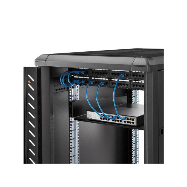 StarTech.com - Estante Bandeja 2U 22in (558,8mm) de Profundidad Fija para Armario Rack Universal de Servidores - de Acero de Ser