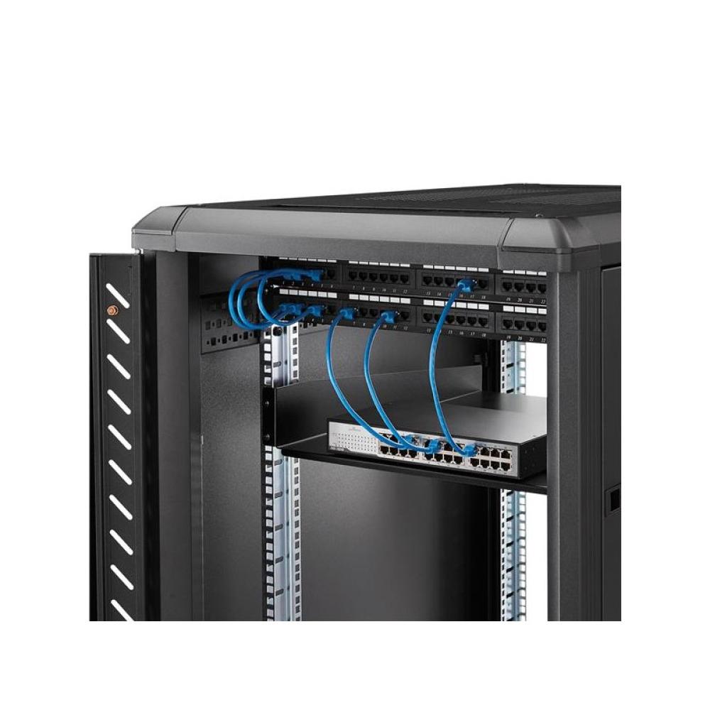 StarTech.com - Estante Bandeja 2U 22in (558,8mm) de Profundidad Fija para Armario Rack Universal de Servidores - de Acero de Ser