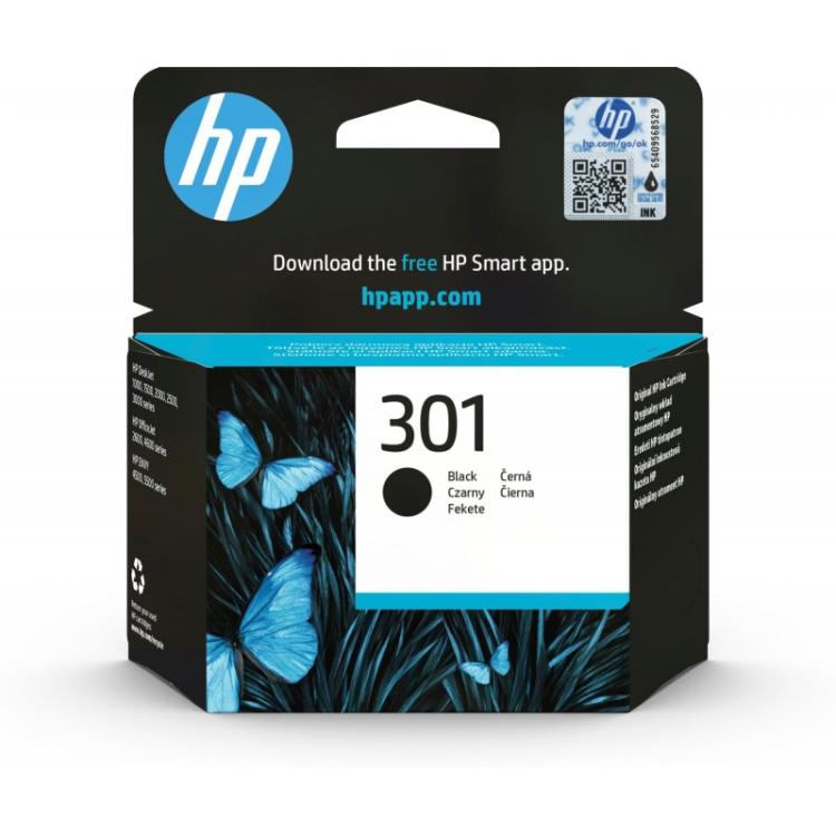 HP - Cartucho de tinta original 301 negro