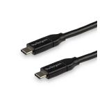 StarTech.com - Cable de 3m USB-C a USB-C con capacidad para Entrega de Alimentación de 5A - USB TipoC - Cable de Carga USBC - US