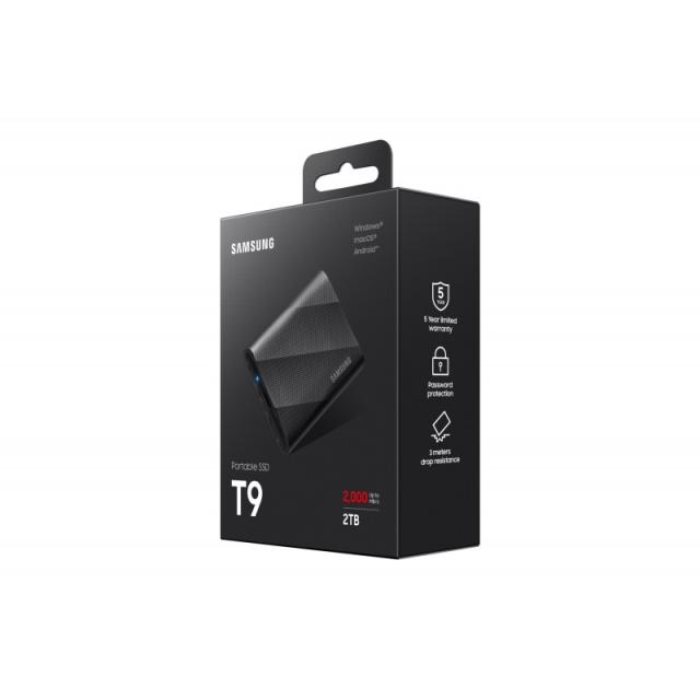 Samsung - MU-PG2T0B 2 TB USB Tipo C USB 3.2 Gen 2x2 Negro
