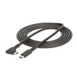StarTech.com - Cable de 2m USB-C Resistente Acodado a la Derecha - USB 3.2 Gen 1 (5 Gbps) - Cable de Transferencia USB Tipo C -