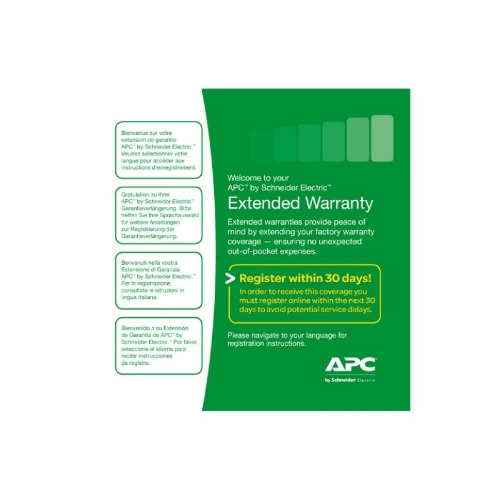 APC - WEXTWAR1YR-SE-03 extensión de la garantía 1 licencia(s) 1 año(s)