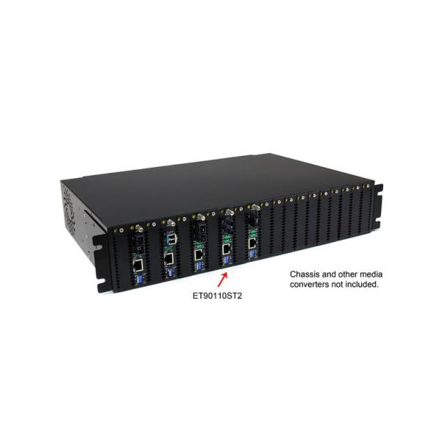 StarTech.com - Conversor de Medios Ethernet 10/100 Mbps a Fibra Multi Modo Conector ST - 2km