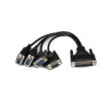 StarTech.com - Tarjeta Adaptadora PCI Express PCIe de 4 Puertos Serie Serial Combo RS232 y RS485 RS 422 DB9