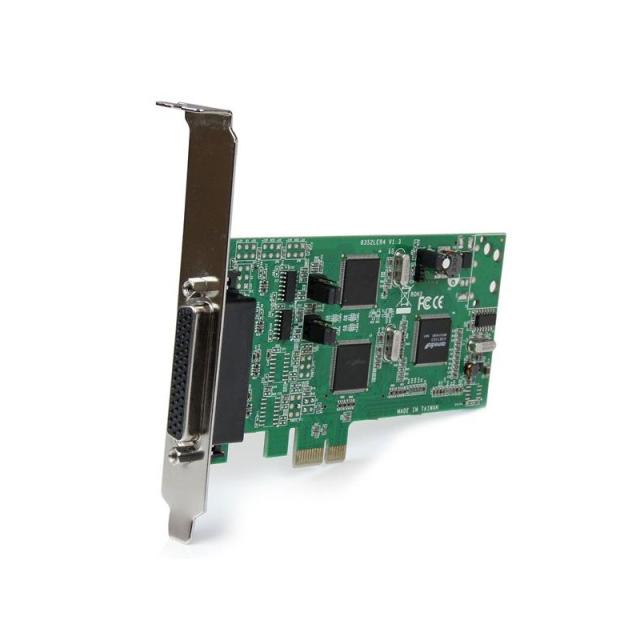 StarTech.com - Tarjeta Adaptadora PCI Express PCIe de 4 Puertos Serie Serial Combo RS232 y RS485 RS 422 DB9
