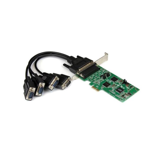 StarTech.com - Tarjeta Adaptadora PCI Express PCIe de 4 Puertos Serie Serial Combo RS232 y RS485 RS 422 DB9