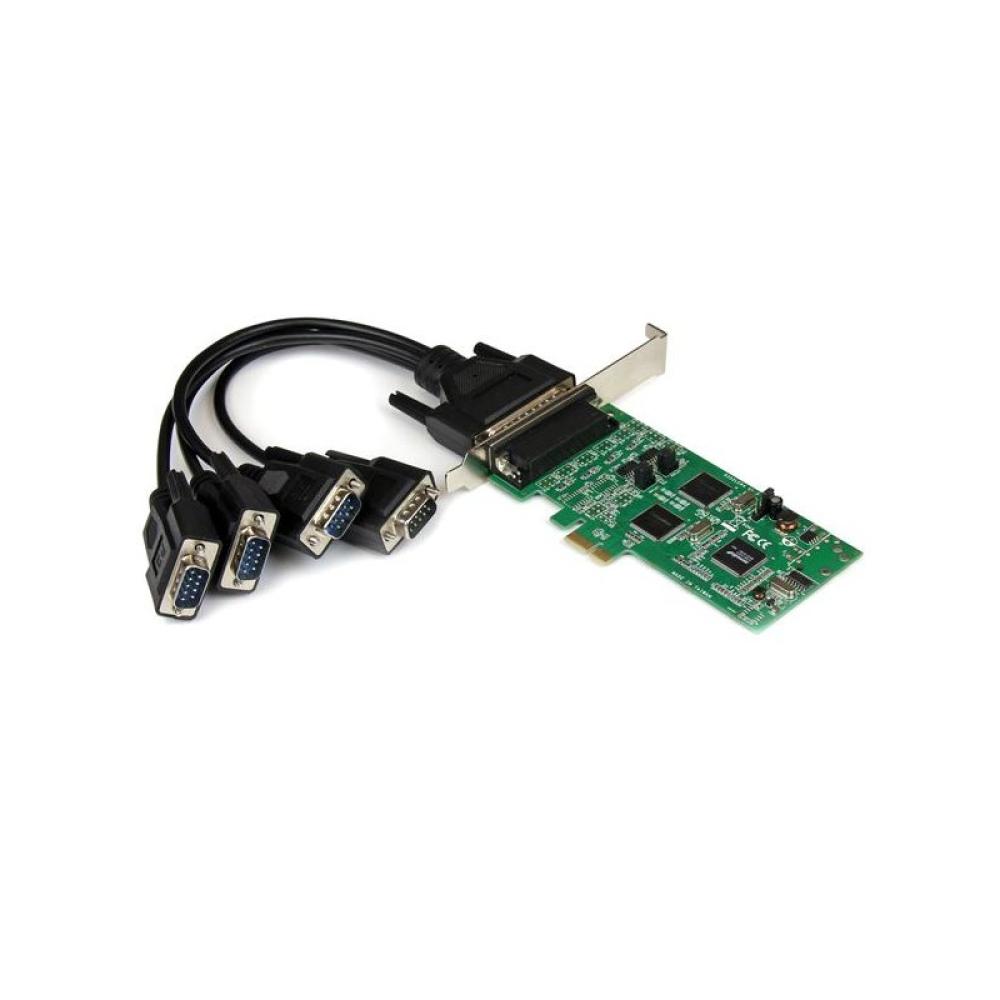 StarTech.com - Tarjeta Adaptadora PCI Express PCIe de 4 Puertos Serie Serial Combo RS232 y RS485 RS 422 DB9