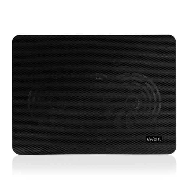 Ewent - EW1256 almohadilla fría 43,2 cm (17") 1000 RPM Negro