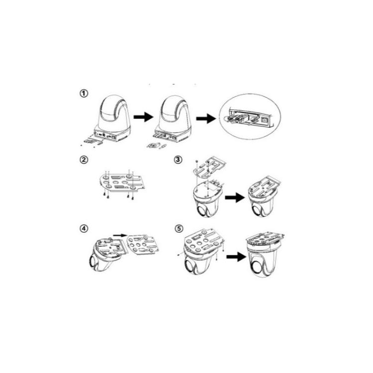 AVer - 60S5000000AB accesorio para videoconferencia Soporte para cámara Negro