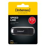 Intenso - Speed Line unidad flash USB 512 GB USB tipo A 3.2 Gen 1 (3.1 Gen 1) Negro