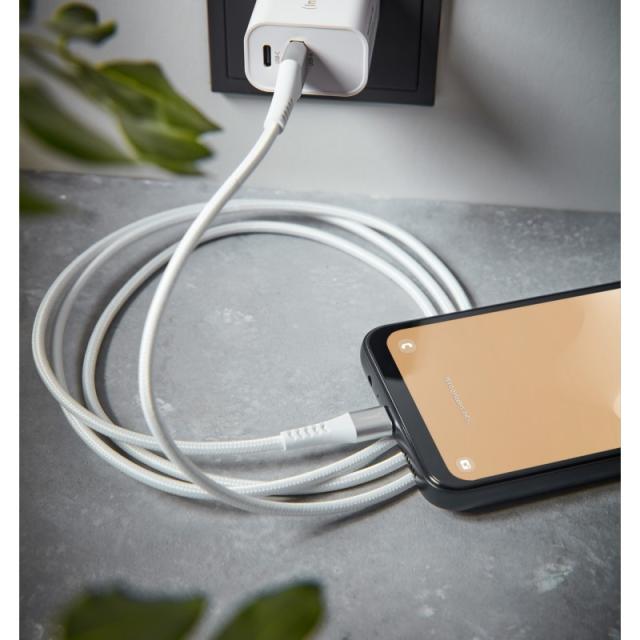 Intenso - Cable de carga/datos USB-C A315C, 1,5 m, carga rápida hasta 60 vatios, blanco