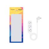 Nanocable - Regleta de Enchufes con 3 Tomas, 1.4 m, Blanco