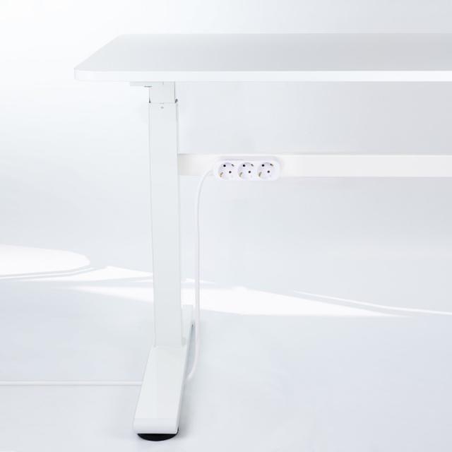 Nanocable - Regleta de Enchufes con 3 Tomas, 1.4 m, Blanco