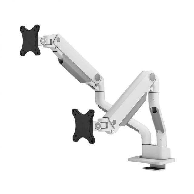 Neomounts - DS70S-950WH2 Brazo de monitor 17-35" - resorte de gas - Topfix - Tope-a-180°