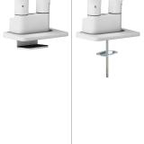 Neomounts - DS70S-950WH2 Brazo de monitor 17-35" - resorte de gas - Topfix - Tope-a-180°